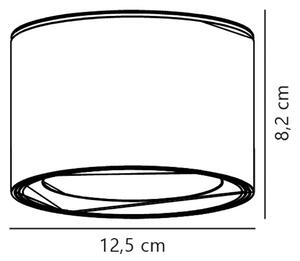 Nordlux Faretto da soffitto Landon Smart a LED, bianco, altezza 8,2 cm Smart, dimmerabile, Bianco / Opale, Soggiorno / Sala da pranzo, Metallo