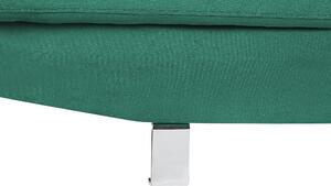 Divano ad angolo in velluto verde a forma di L a 5 posti con poggiatesta e braccioli regolabili Divano da soggiorno moderno Beliani