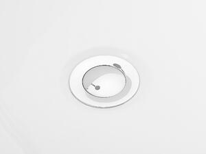 Vasca da bagno freestanding bianco sanitario acrilico ovale singolo 170 x 80 cm con infissi design moderno minimalista Beliani