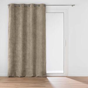 Tenda marrone chiaro in ciniglia 140x260 cm Leo – douceur d'intérieur