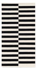 Tappeto bianco e nero in lana reversibile/tessuto a mano 80x150 cm Donna – Hanse Home