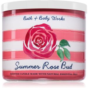 Bath & Body Works Summer Rose Bud candela profumata 411 g