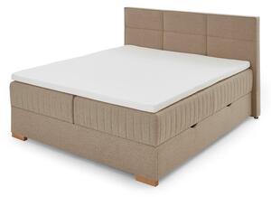 Letto boxspring beige con contenitore 160x200 cm Tambo - Meise Möbel