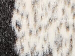 Tappeto in finta pelle di vacchetta nera in finta pelliccia soggiorno camera da letto contemporaneo Beliani