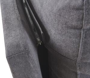 Letto imbottito moderno in velluto di colore grigio scuro 160 x 200 cm moderno elegante Beliani