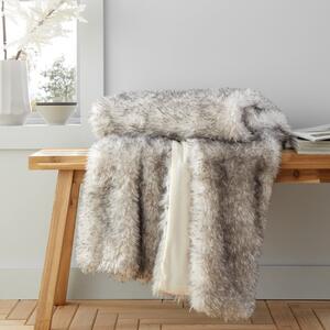 Coperta in pelliccia sintetica grigia 130x170 cm Arctic Fox - Catherine Lansfield