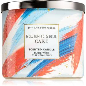 Bath & Body Works Red, White & Blue Cake candela profumata 411 g