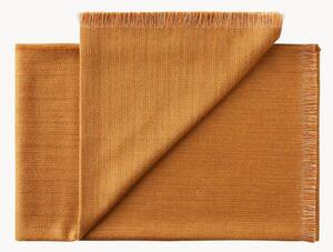 Coperta in baby alpaca con frange Pine