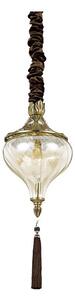 Ideal Lux - Lampadario a sospensione con catena HAREM 1xE27/42W/230V diametro 16,5 cm ottone