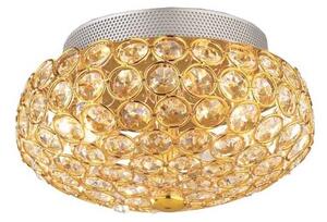 Ideal Lux - Plafoniera LED di cristallo KING 3xG9/3W/230V diametro 25,5 cm oro
