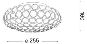 Ideal Lux - Plafoniera LED di cristallo KING 3xG9/3W/230V diametro 25,5 cm cromo