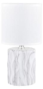 Zuma Line HS8603-WH - Lampada da tavolo 1xE14/40W/230V bianco/decorazione in marmo
