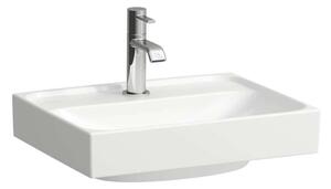 Laufen Meda - Lavamani, 45x35 cm, senza troppopieno, con per rubinetto, bianco H8151110001111
