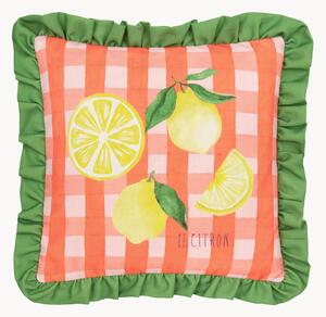 Cuscino con volant Gingham
