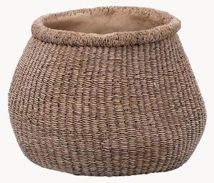 Vaso per fiori in cemento fatto a mano Faux-Puff, alt. 19 cm