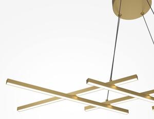 Maytoni MOD244PL-L50BSK - Lampadario LED sospeso su cavo HALO LED/40W/230V, oro