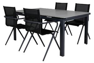 Tavolo e sedie set Dallas 686Tessile, Metallo