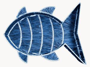 Cestino in rafia fatto a mano Fish