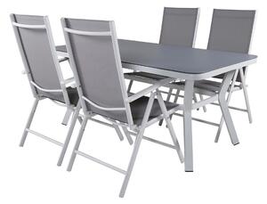 Tavolo e sedie set Dallas 1285Tessile, Metallo
