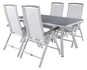 Tavolo e sedie set Dallas 1286Tessile, Metallo
