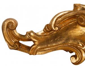Sopraporta in legno finitura foglia oro anticato L57xPR6xH20 cm Made in Italy