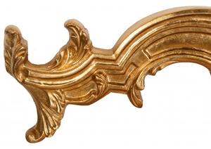 Sopraporta in legno finitura foglia oro anticato L97xPR8xH34 cm Made in Italy