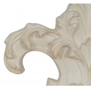 Sopraporta in legno finitura bianco anticato Made in Italy