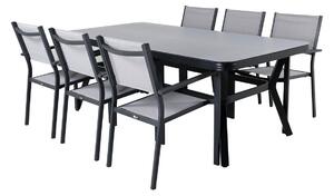 Tavolo e sedie set Dallas 2135Tessile, Metallo