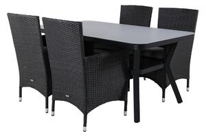 Tavolo e sedie set Dallas 2194Bianco plastica