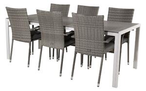 Tavolo e sedie set Dallas 2208Bianco plastica