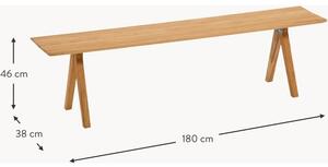 Panca da giardino in legno di teak fatta a mano Loft, varie misure