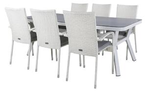 Tavolo e sedie set Dallas 2385Bianco plastica