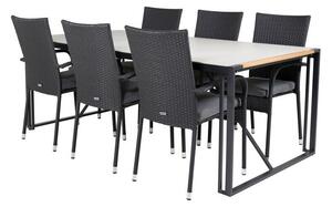 Tavolo e sedie set Dallas 2394Bianco plastica