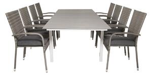 Tavolo e sedie set Dallas 2408Bianco plastica
