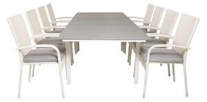 Tavolo e sedie set Dallas 2408Bianco plastica