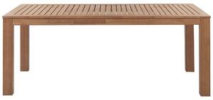 Tavolo da pranzo da giardino luce in legno di acacia certificato mobili da esterno 8 posti design rustico Beliani