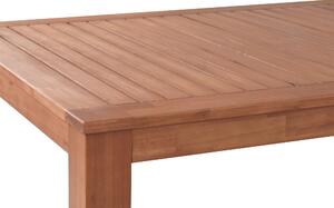 Tavolo da pranzo da giardino luce in legno di acacia certificato mobili da esterno 8 posti design rustico Beliani