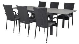 Tavolo e sedie set Dallas 2479Bianco plastica
