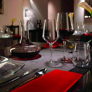 Caraffa per la decantazione del vino dal design moderno e raffinato in vetro cristallino