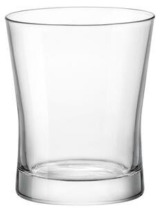 Bicchiere da vino elegante ed economico in vetro cristallino trasparente, ideale nella preparazione della tavola di tutti i giorni