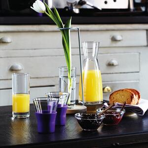 Bicchiere bibita in vetro trasparente, elegante e semplice nelle linee, adatto per una tavola raffinata e chic oppure nei momenti di festa con amici
