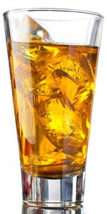 Bicchiere cooler in vetro trasparente, linee moderne e di tendenza, adatto per attirare attenzioni e valorizzare al massimo ogni drink o bevanda