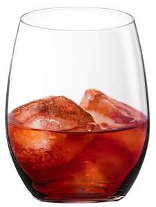 Porta in tavola un tocco di semplice raffinatezza, bicchieri rocks in vetro cristallino puro, brillante, trasparente, perfetti per servire indifferentemente whisky, vino o succhi