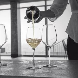 Eleganza e stile italiano, vetro sonoro di altissima purezza e qualità, bordi sottili, leggero e resistente, dedicato all alta sommellerie, raccomandato per vini bianchi freschi