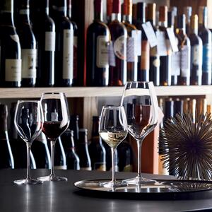 Eleganza e stile italiano, vetro sonoro di altissima purezza e qualità, bordi sottili, leggero e resistente, dedicato all alta sommellerie, raccomandato per vini bianchi fruttati