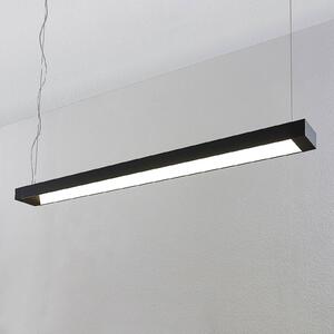 Arcchio Cuna LED sospensione, nero, angolare 122cm