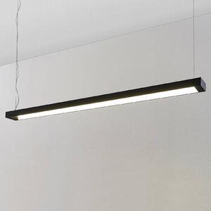 Arcchio Cuna LED sospensione, nero, angolare 162cm