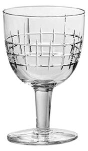Calice per cocktail in vetro cristallino lucido. Artigianale, intaglio eseguito manualmente. Ecocompatibile, biodegradabile 100%. Lavabile in lavastoviglie. Prodotto in Italia