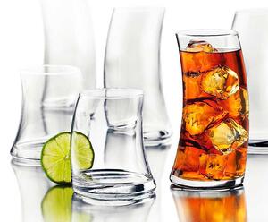 Bicchiere da long drink stretto e lungo dalle forme stravaganti e originali, grande personalità per il tuo aperitivo