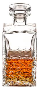 Bottiglia decanter per distillati dallo stile forte e moderno, ideale per conservare e servire bevande alcoliche tra cui whisky